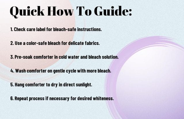safe methods for bleaching a comforter white geu - How to Bleach a Comforter White - Safe Methods