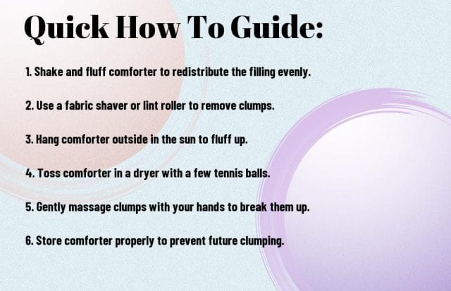fix clumped up comforter with simple tricks uow - How to Fix a Clumped Up Comforter with Simple Tricks