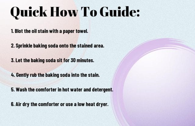 removing oil stains from your comforter tips ohs - How to Get Rid of Oil Stains on Your Comforter