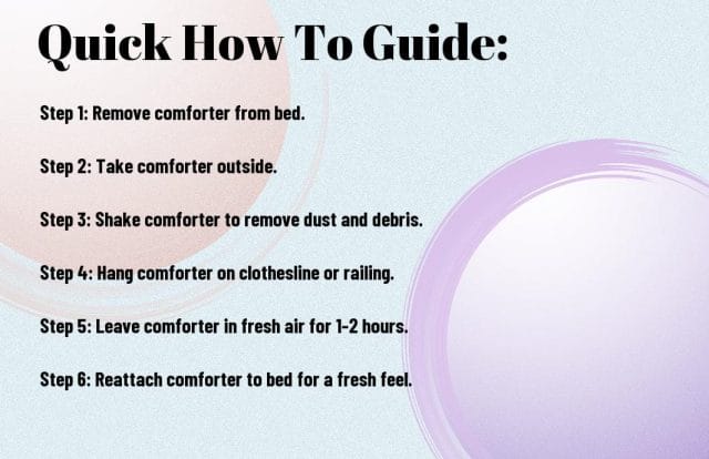 freshen up comforter by airing it out ebj - How to Air Out Your Comforter for a Fresh Feel