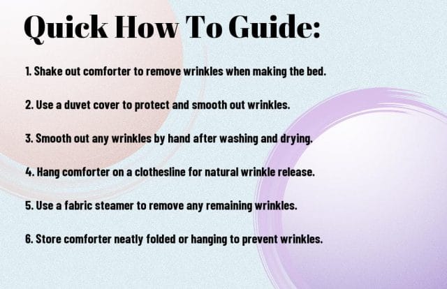 how to keep your comforter wrinklefree bom - How to Keep Your Comforter Wrinkle-Free